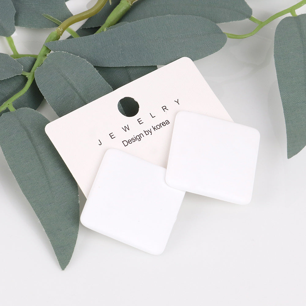 Wholesale Matte Colored Acrylic Earrings